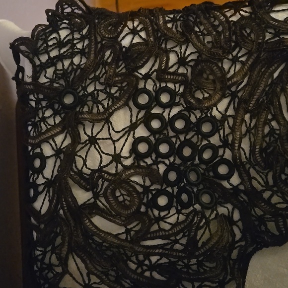 Handmade black lace collar - Picture 3 of 5